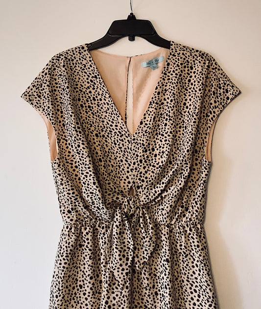 Romper By She + Sky In Animal Print, Size: L