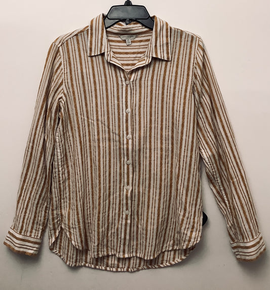 Top Long Sleeve By Lucky Brand In Striped Pattern, Size: S