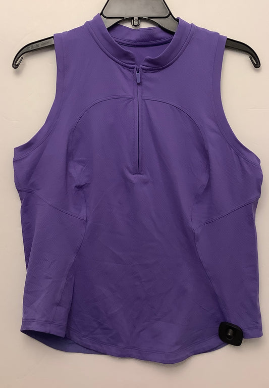 Athletic Tank Top By Lululemon In Purple, Size: M