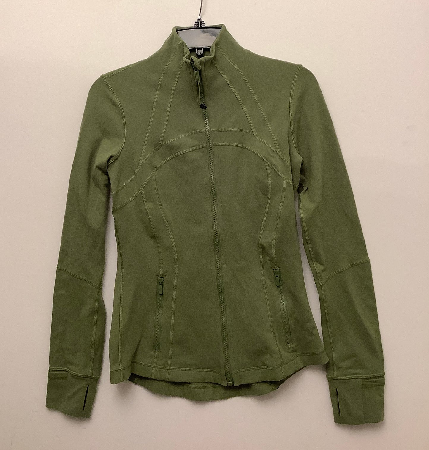 Athletic Jacket By Lululemon In Green, Size: 6