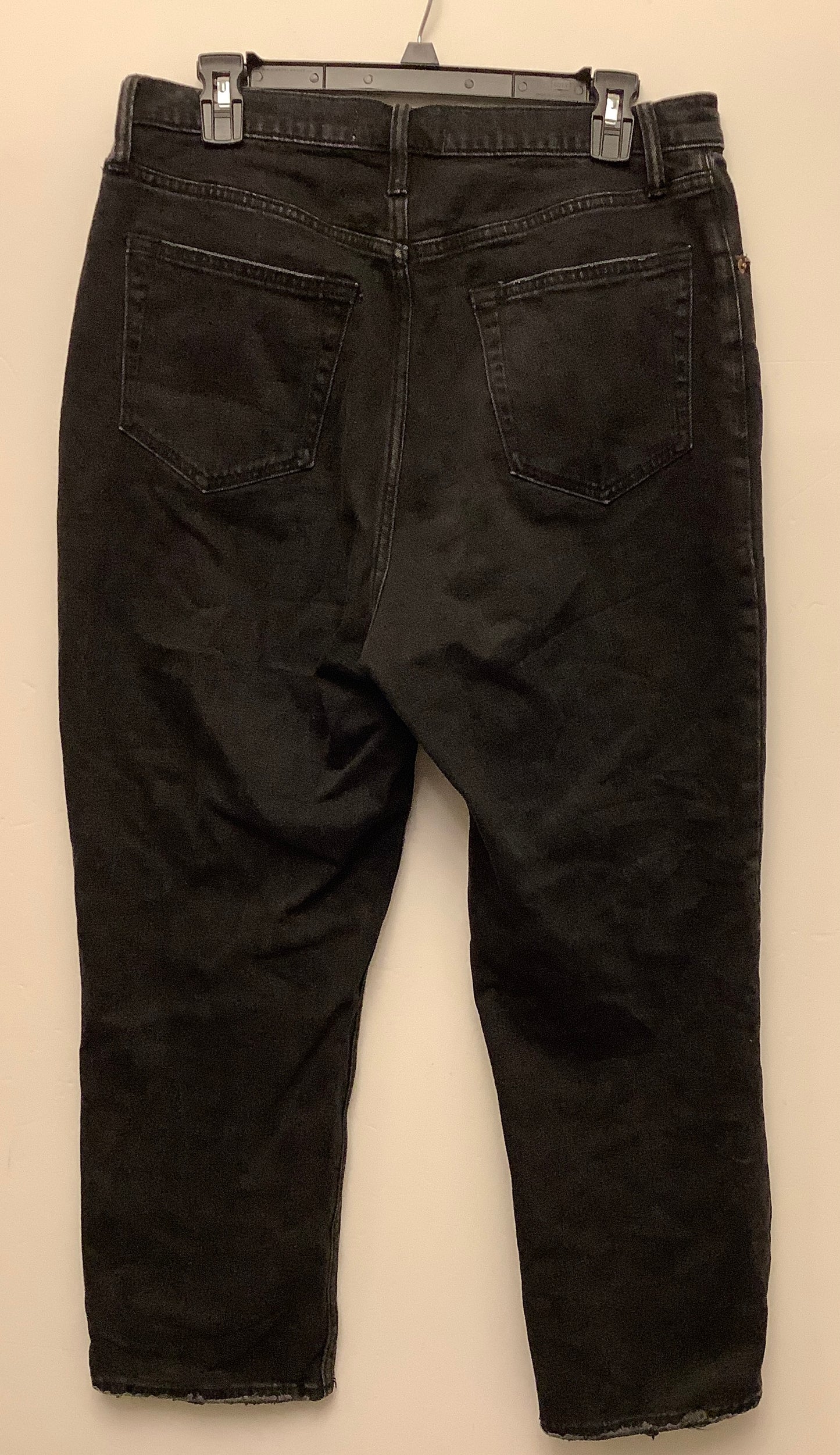 Jeans Wide Leg By Abercrombie And Fitch In Black, Size: 12