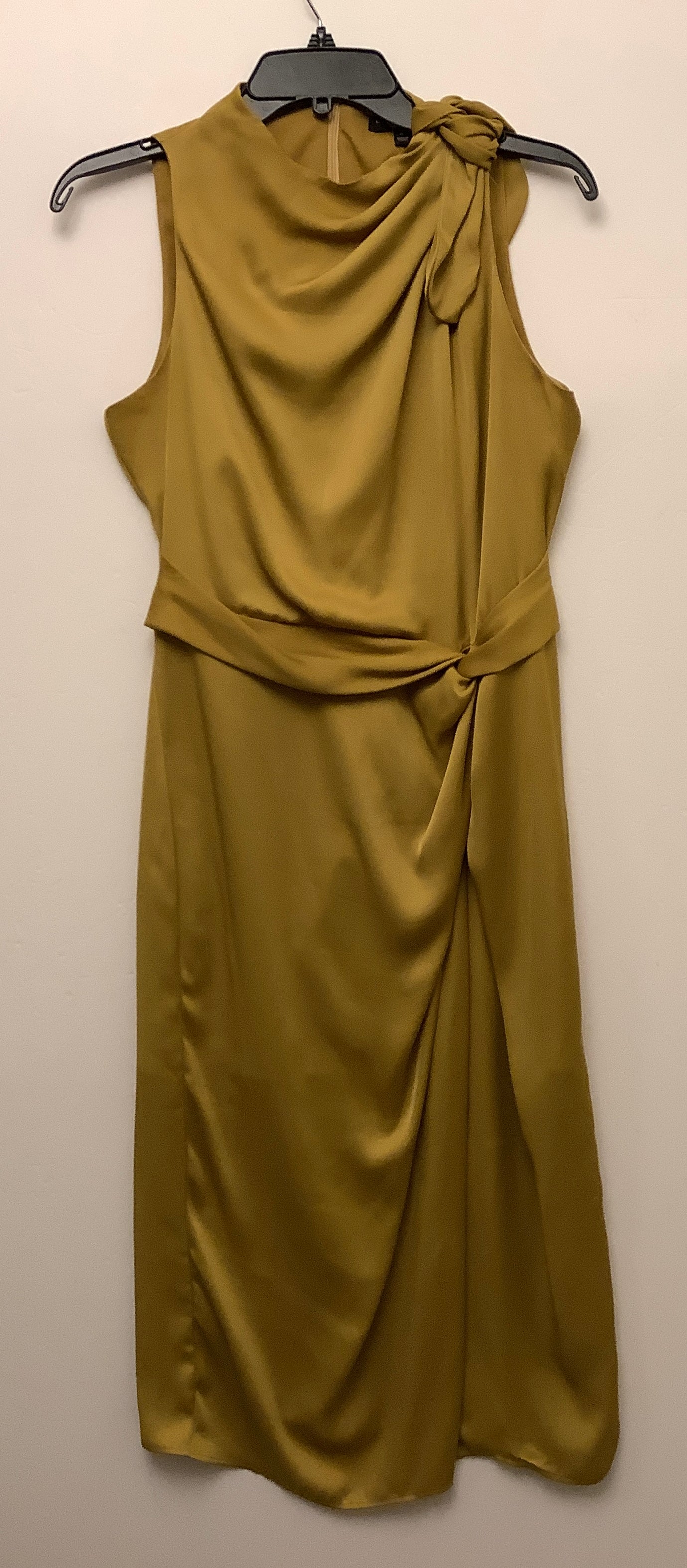 Dress Casual Midi By Banana Republic In Yellow, Size: 4