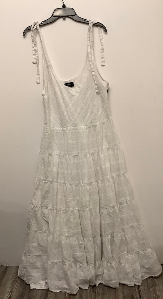 Dress Casual Maxi By Vici In White, Size: L