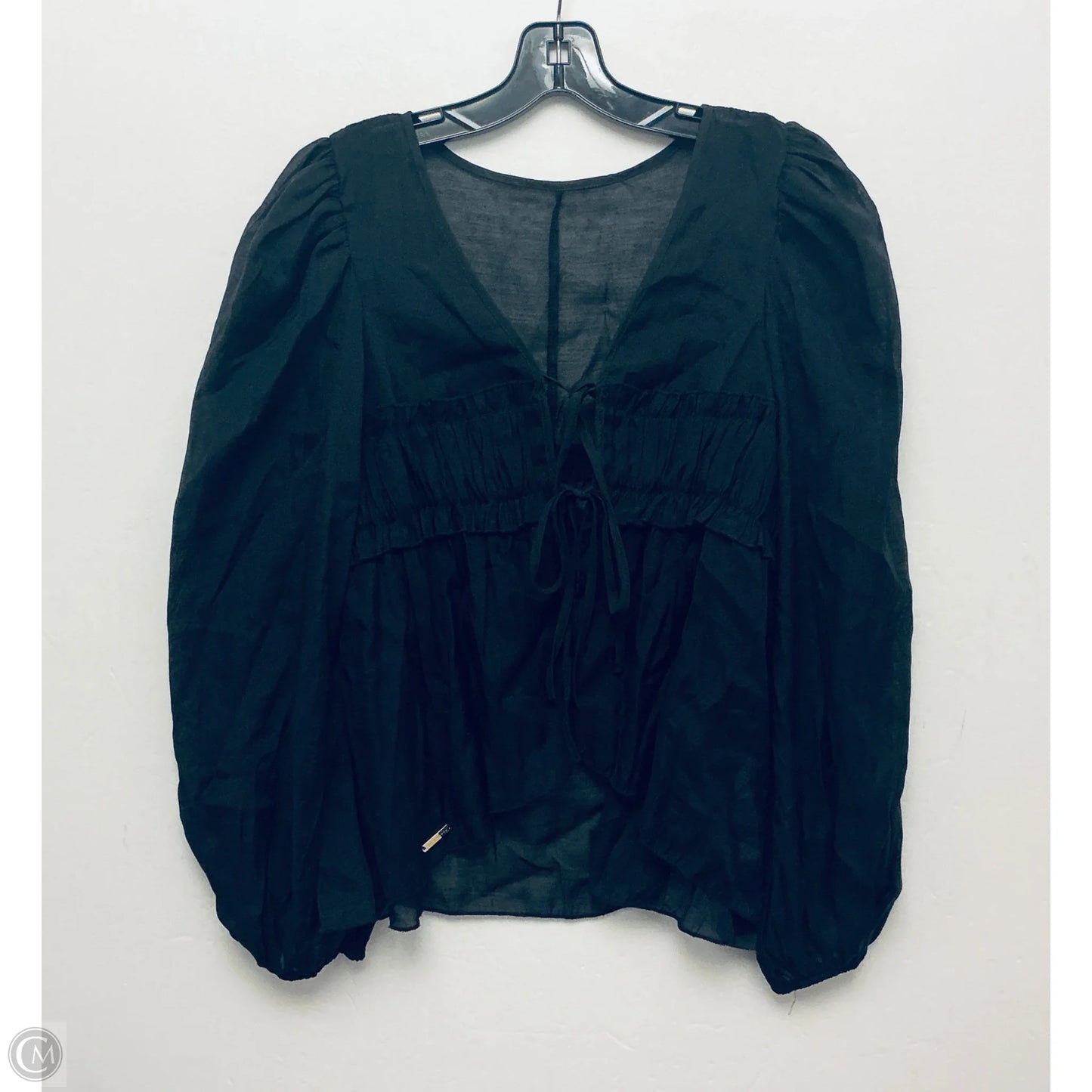 Top Long Sleeve By Missguided In Black, Size: M