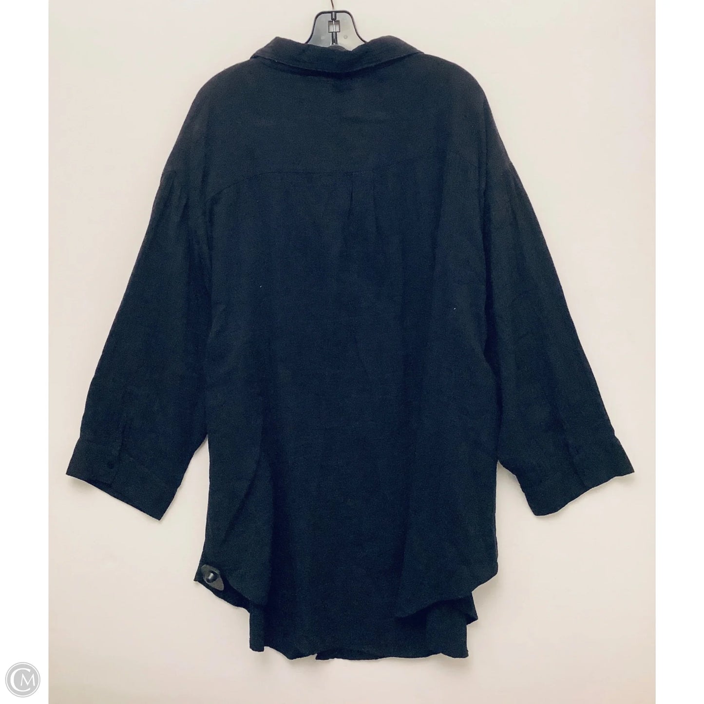 Top Long Sleeve By Clothes Mentor In Black, Size: 3x