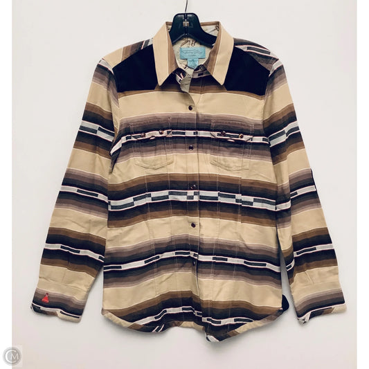 Top Long Sleeve By Clothes Mentor In Brown, Size: M