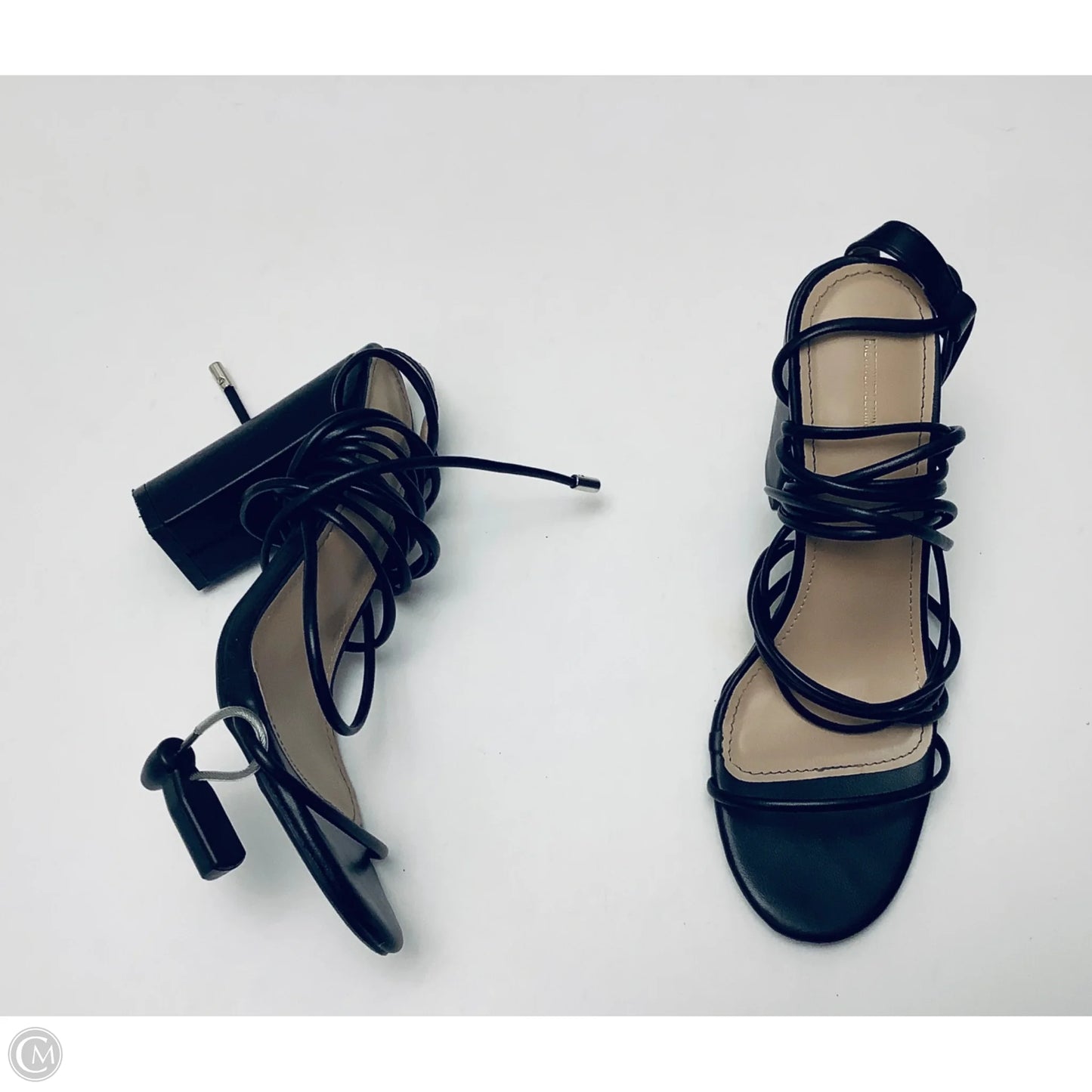 Shoes Heels Block By Pretty Little Thing In Black, Size: 6