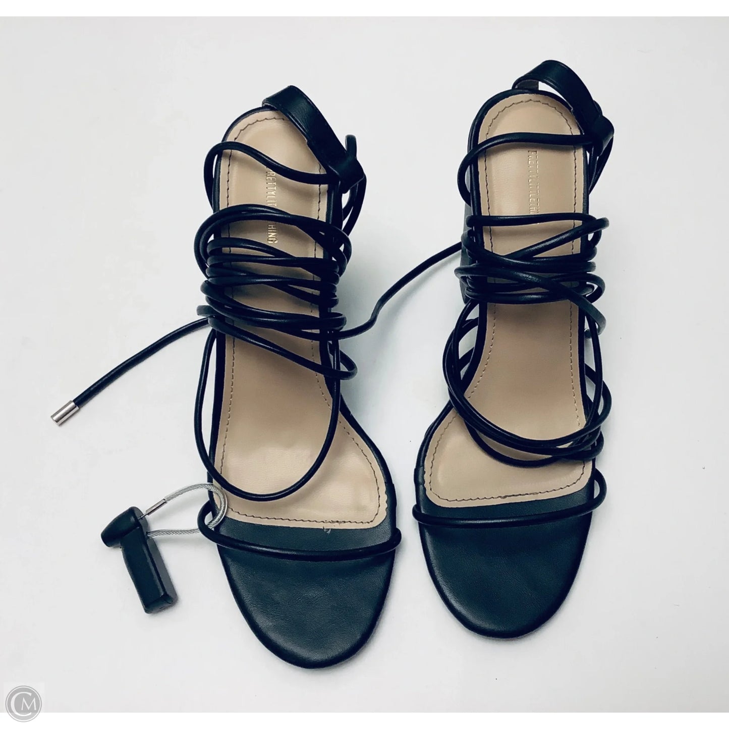 Shoes Heels Block By Pretty Little Thing In Black, Size: 6