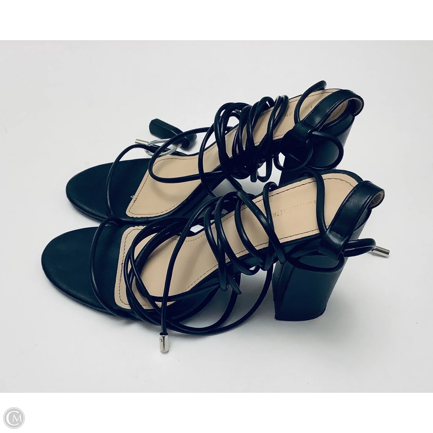 Shoes Heels Block By Pretty Little Thing In Black, Size: 6