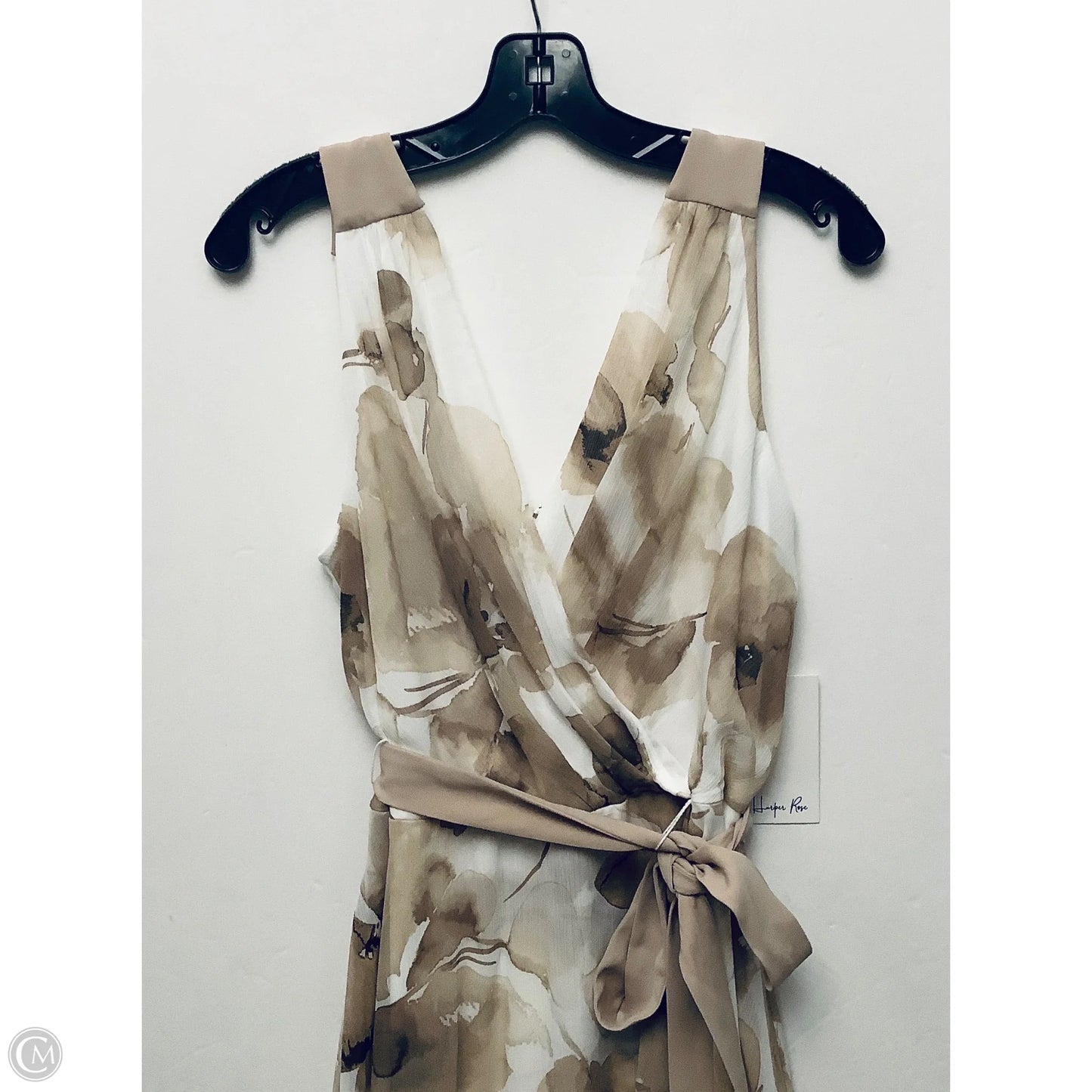 Dress Casual Maxi By Clothes Mentor In Tan, Size: L
