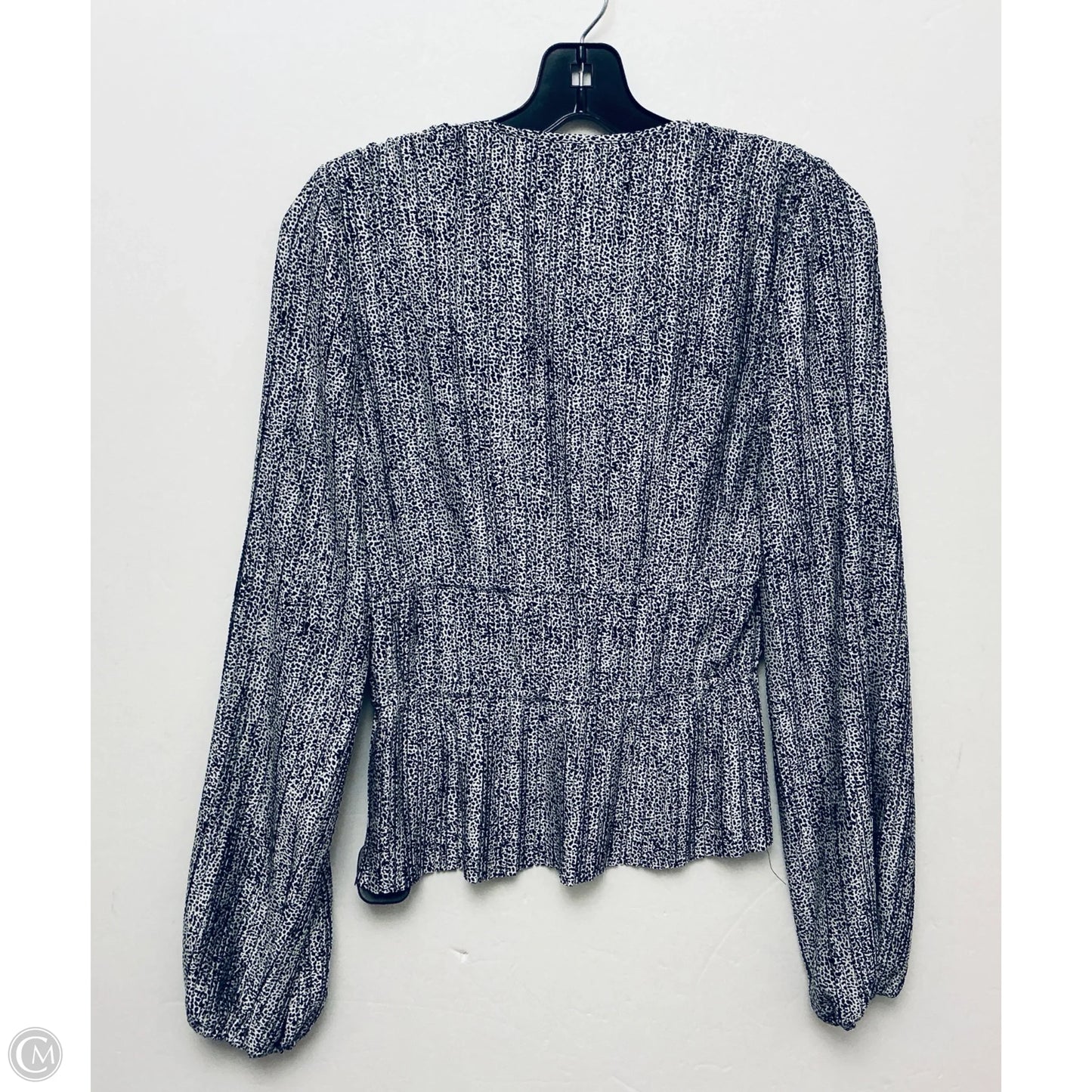 Top Long Sleeve By Wayf In Black & White, Size: 8
