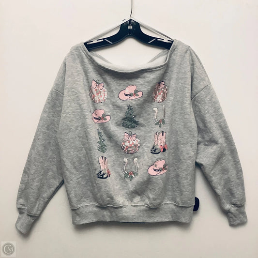 Sweater By Clothes Mentor In Grey, Size: M