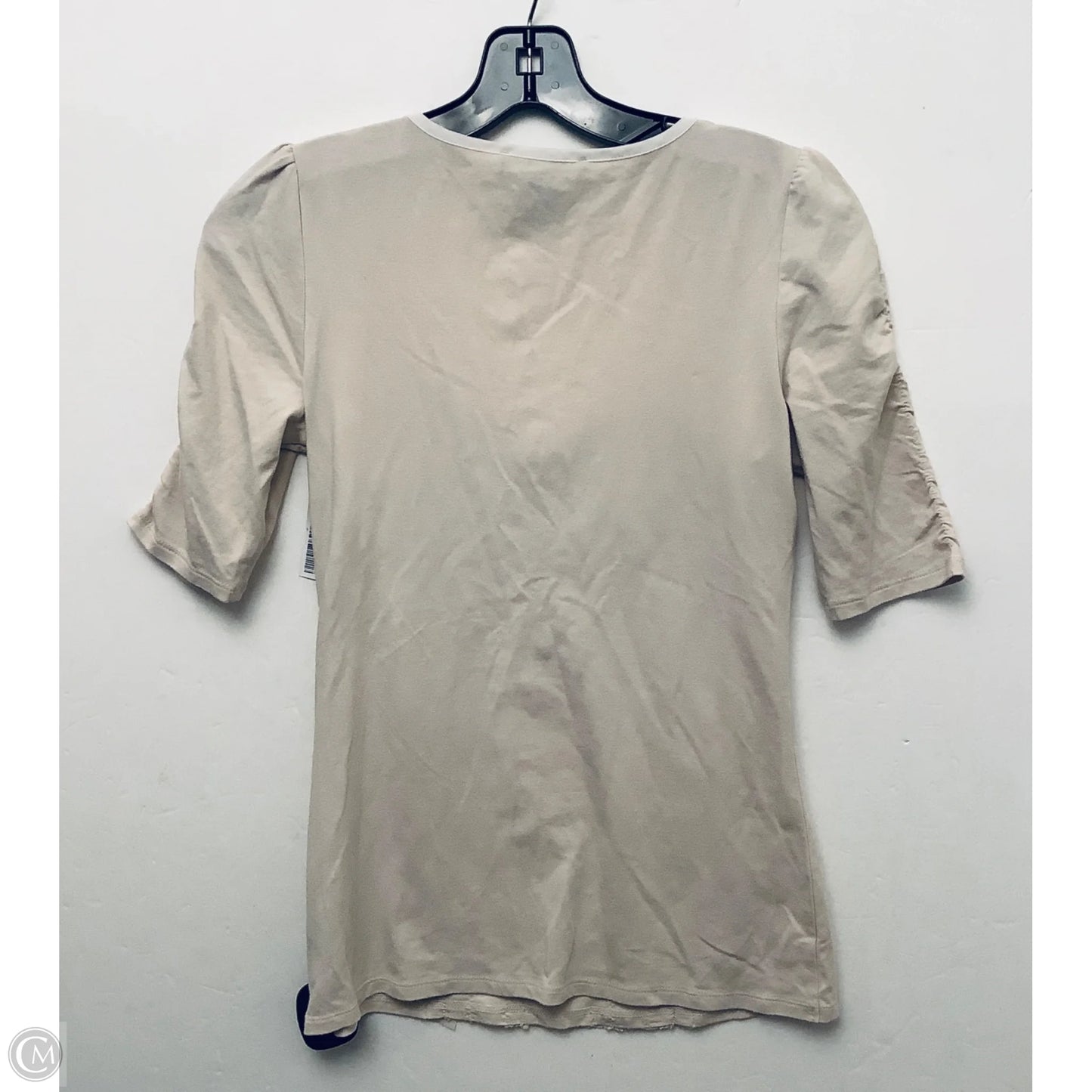 Top Short Sleeve By White House Black Market In Tan, Size: Xs
