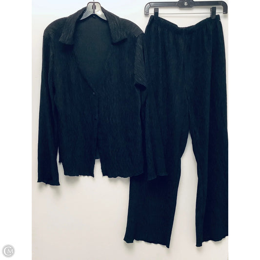 Pants Set 2pc By Shein In Black, Size: Xl