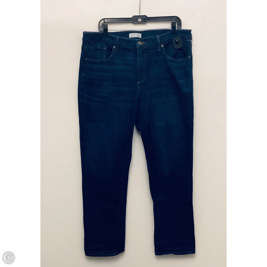 Jeans Boyfriend By Loft In Blue Denim, Size: 16