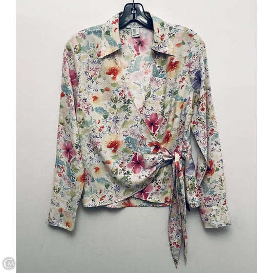 Top Long Sleeve By Rachel Zoe In Floral Print, Size: S