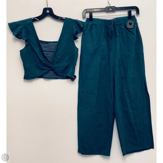 Pants Set 2pc By Shein In Green, Size: M