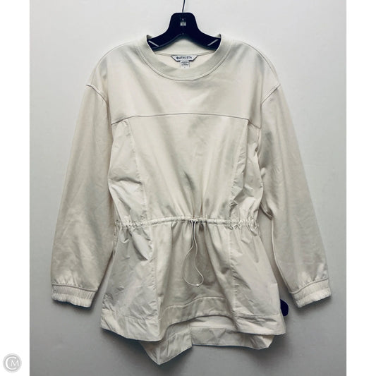 Sweater By Athleta In Cream, Size: L