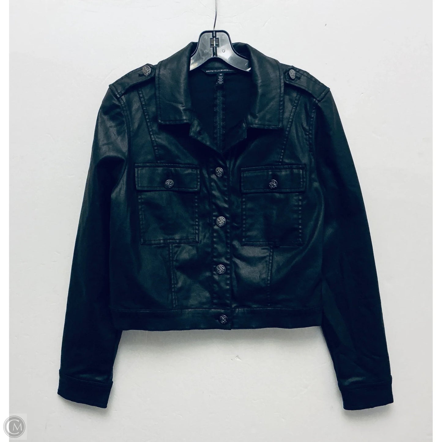 Jacket Moto By White House Black Market In Black, Size: M