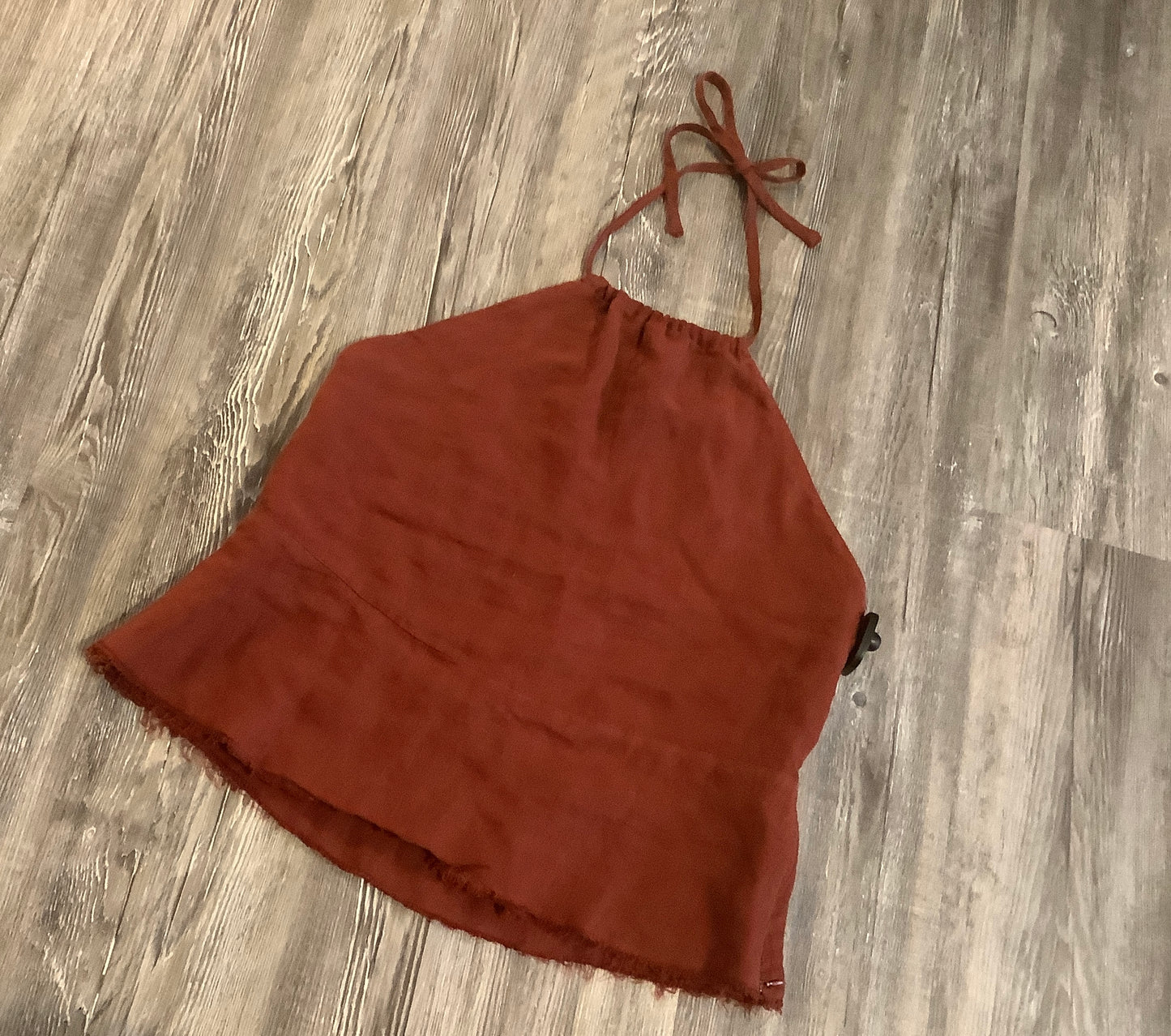 Red Top Sleeveless Zara, Size Xl