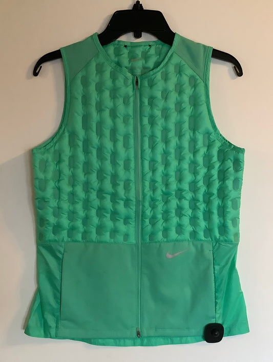 Vest Puffer & Quilted By Nike In Green, Size: S