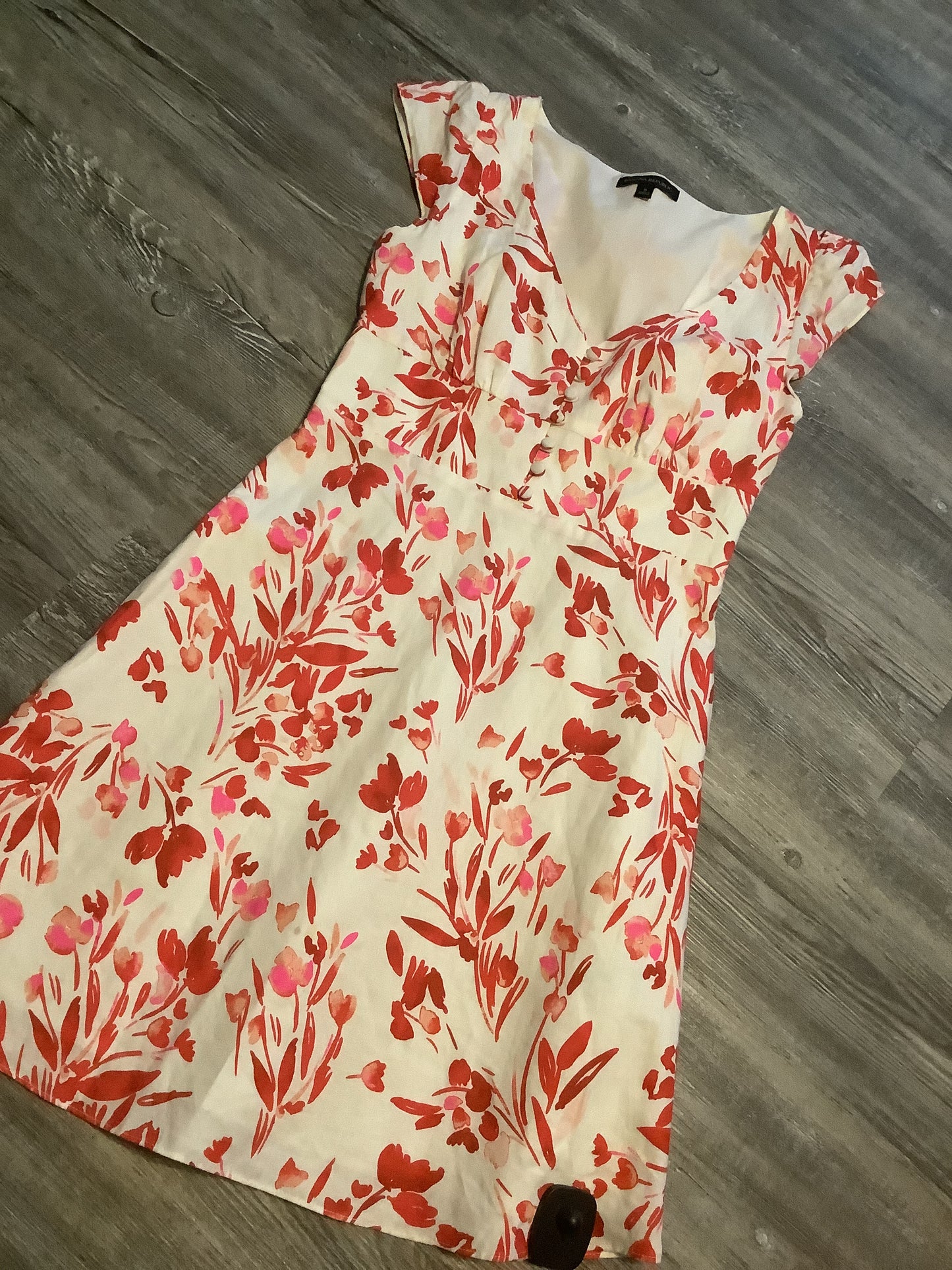 Red Dress Casual Midi Banana Republic, Size 0