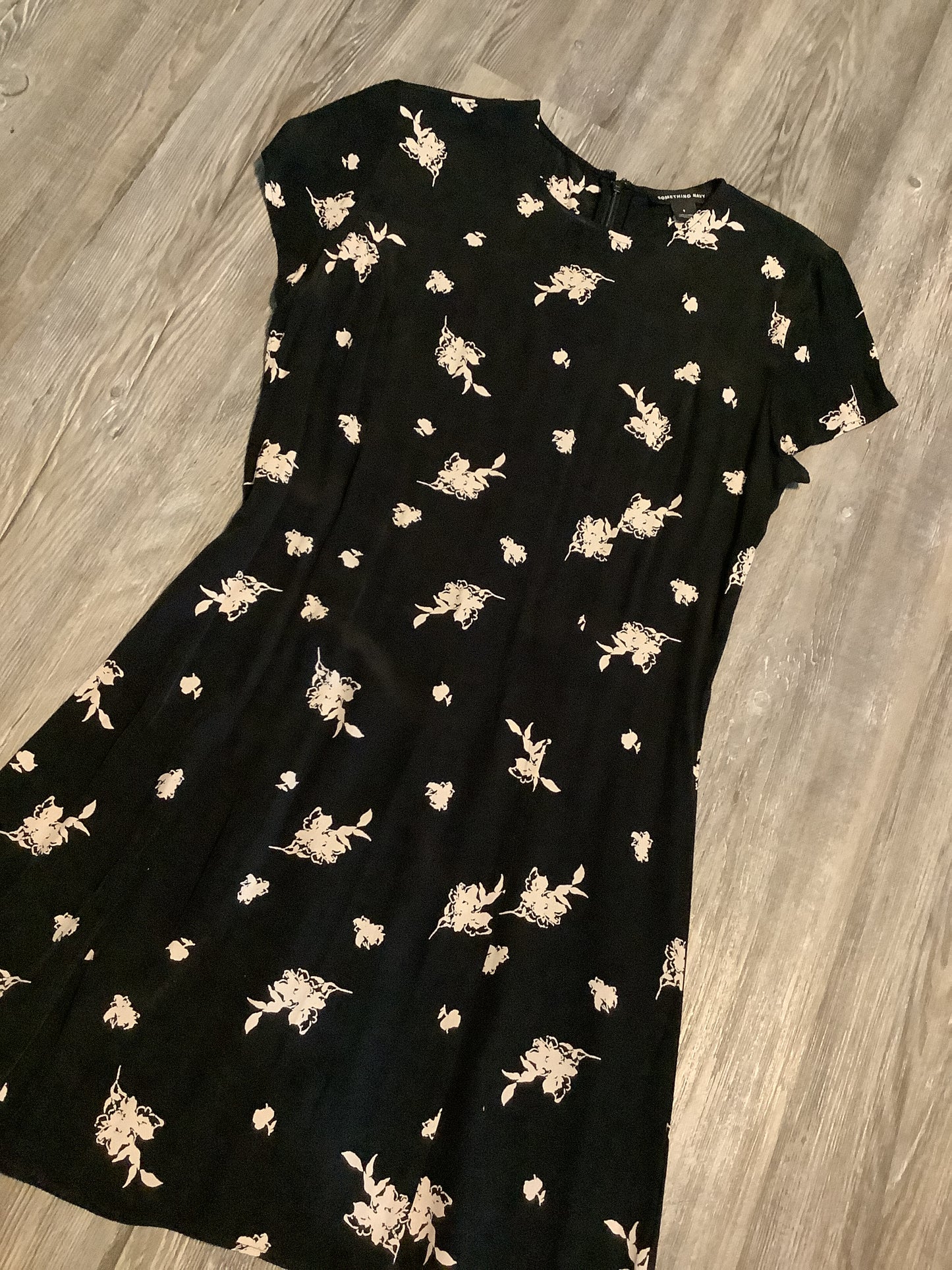 Dress Casual Midi By Something Navy In Black, Size: S