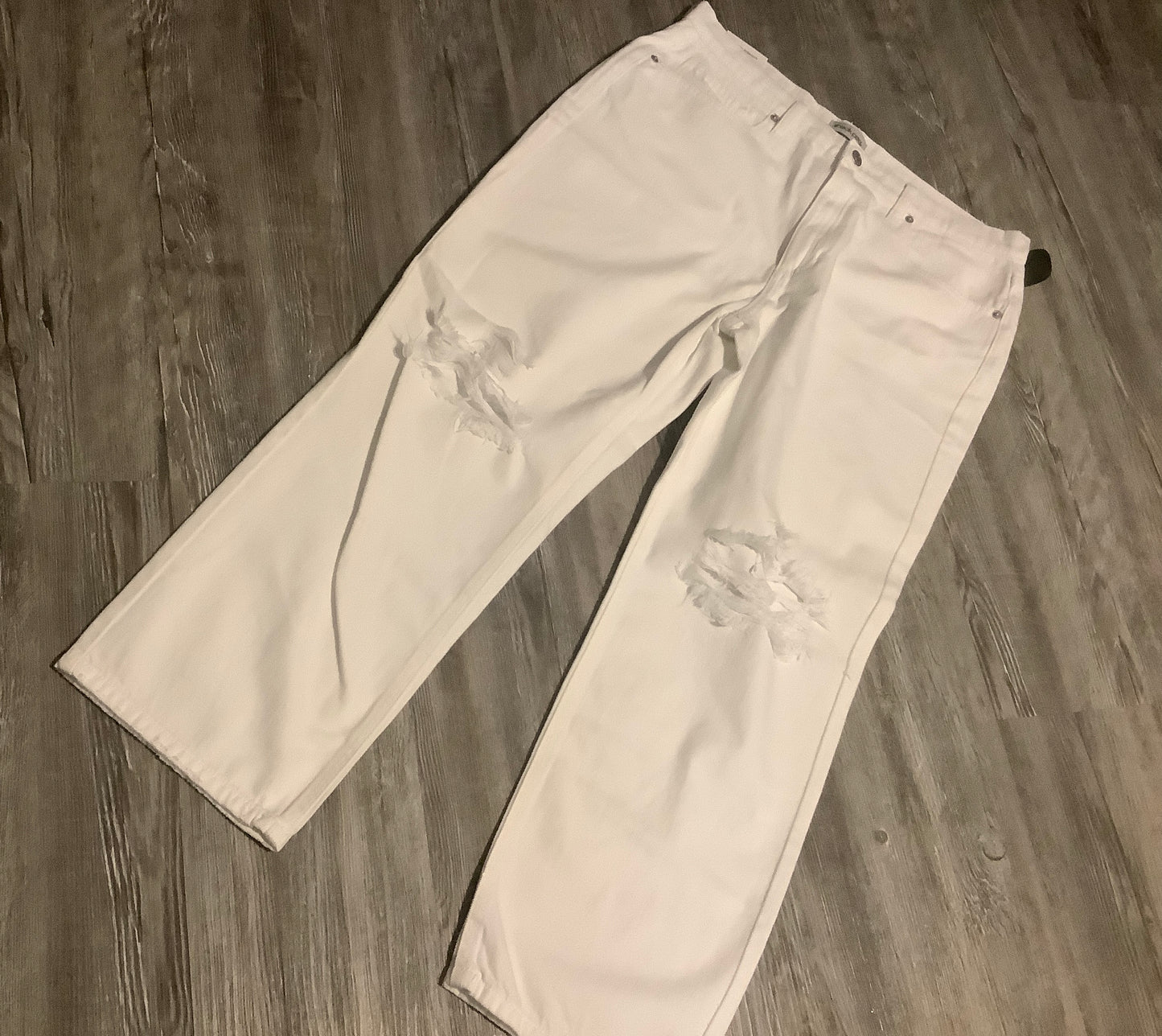 White Jeans Straight Sneak Peek, Size 12