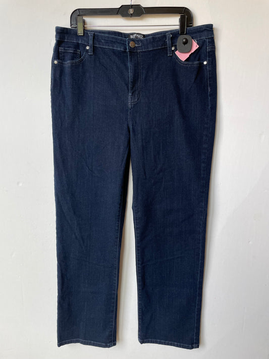 Jeans Straight By Buffalo David Bitton In Blue Denim, Size: 14