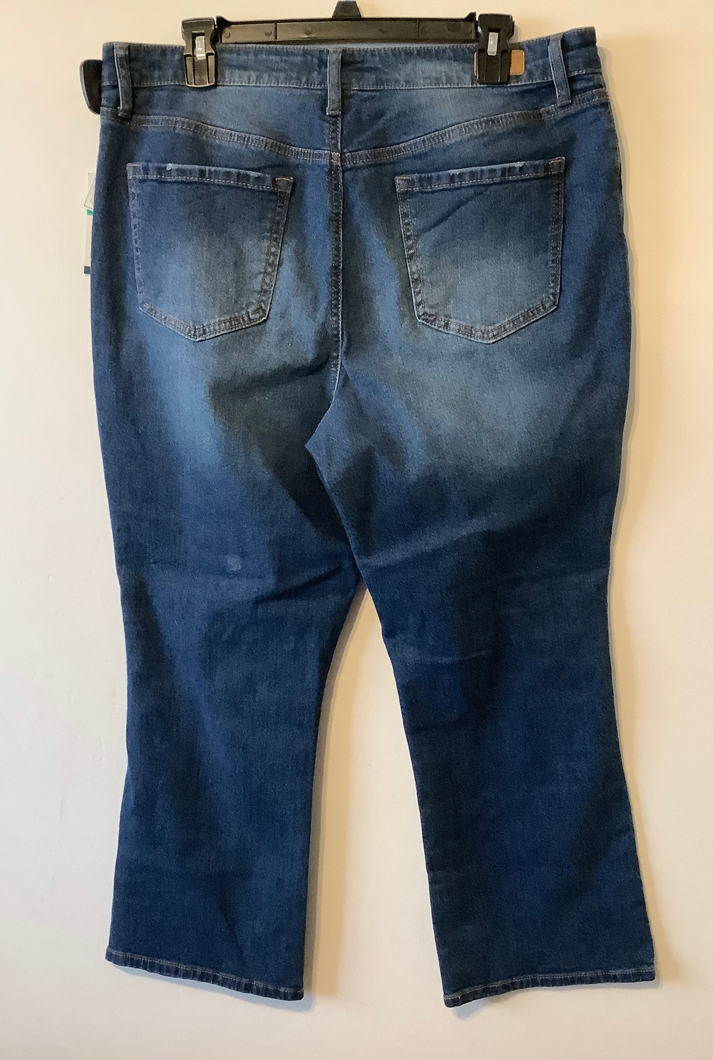 Jeans Flared By Sofia By Sofia Vergara In Blue Denim, Size: 16