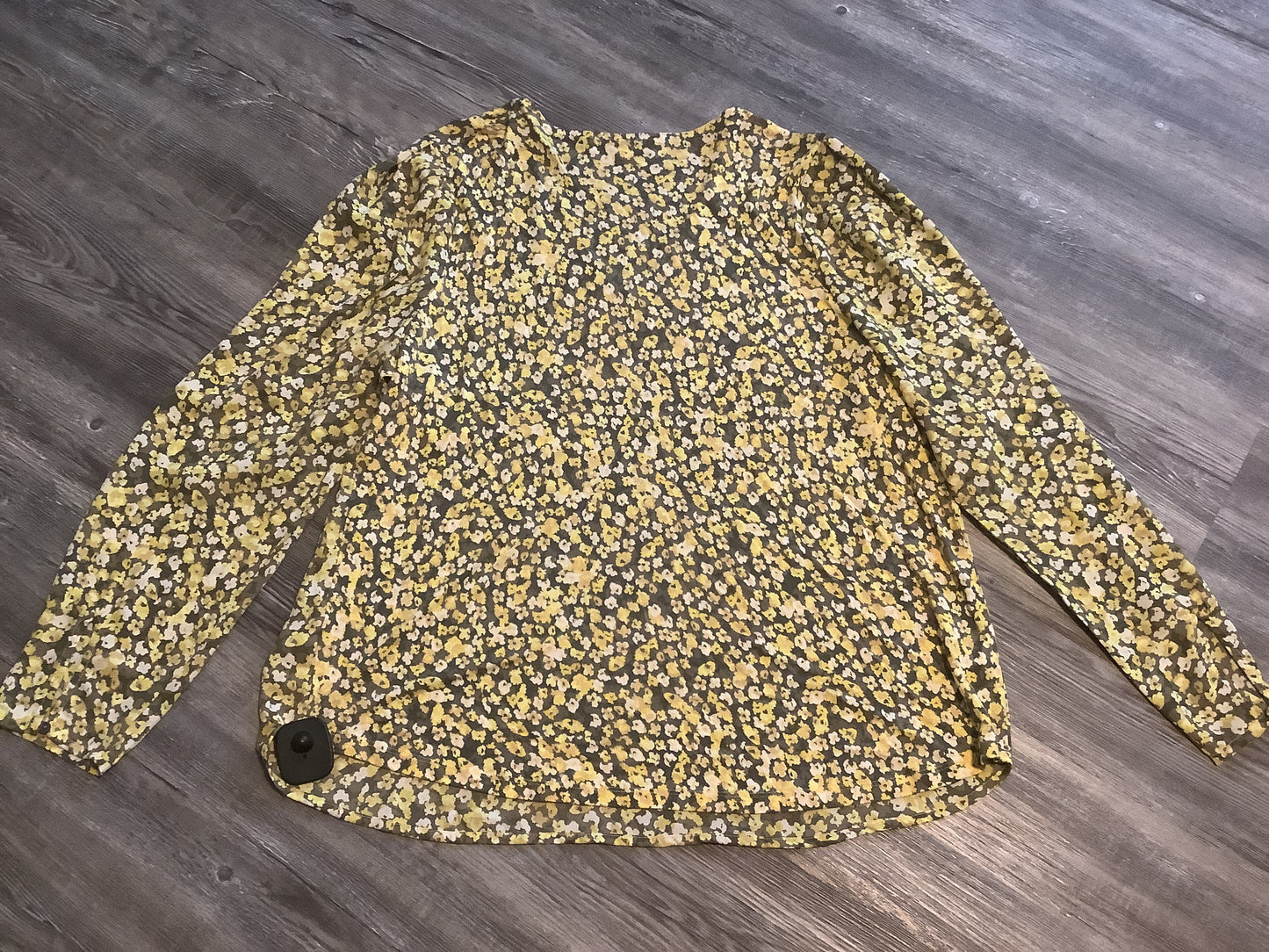 Top Long Sleeve By Loft In Yellow, Size: Xl