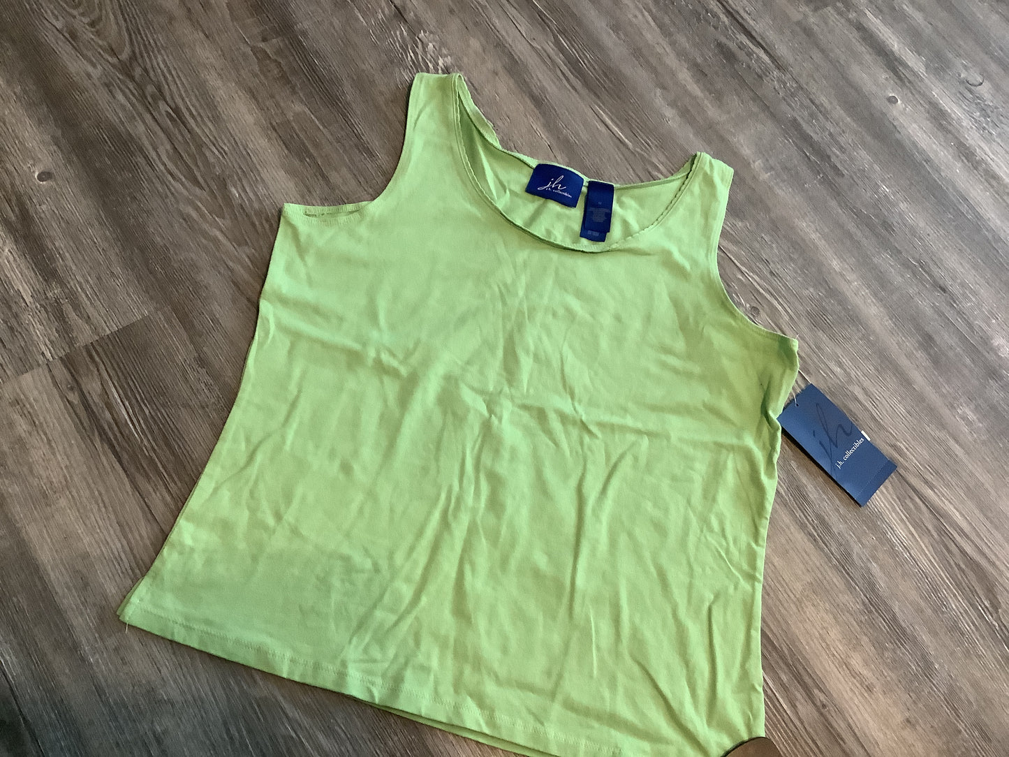 Top Sleeveless By Jm Collections In Green, Size: M