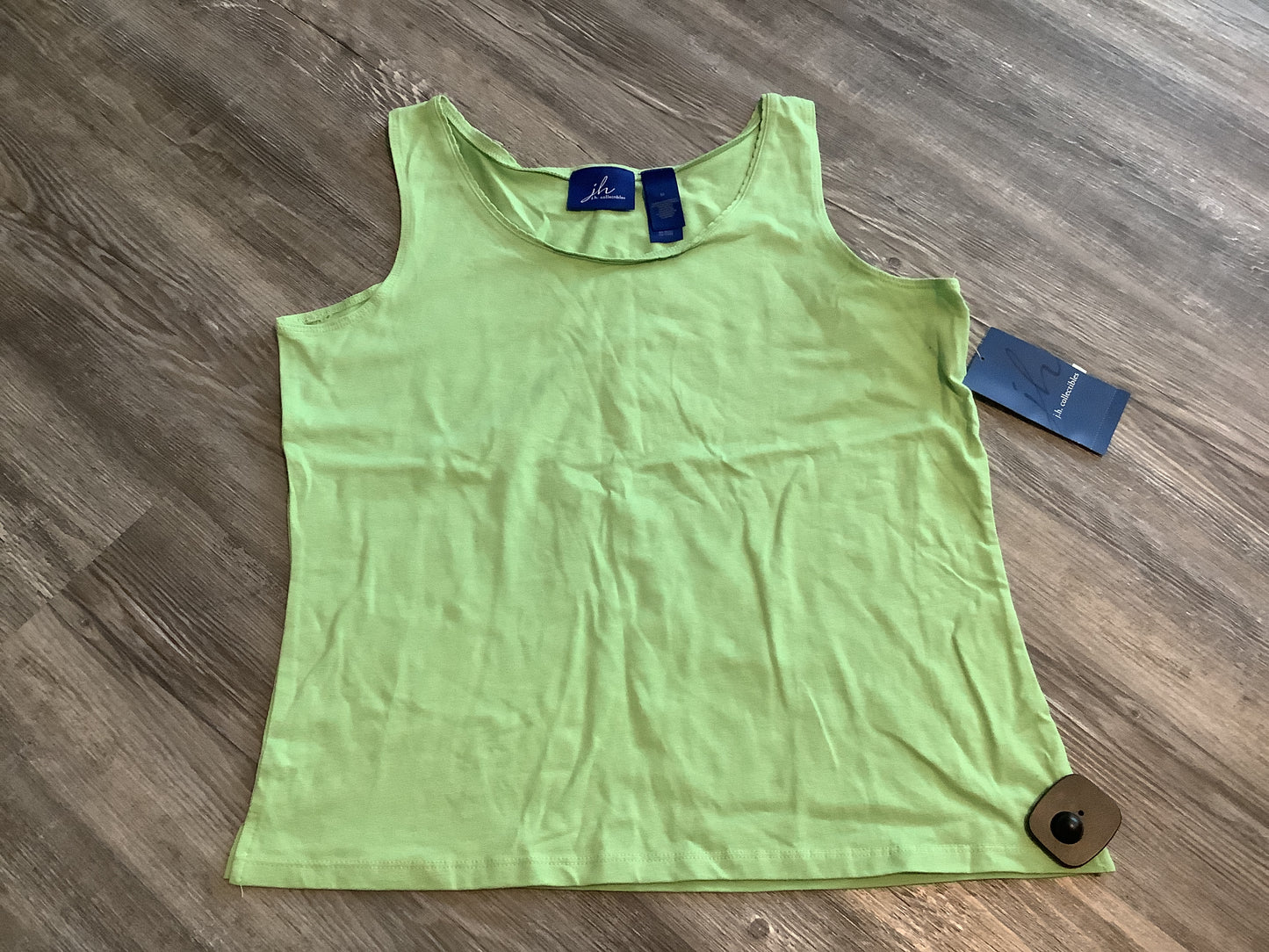 Top Sleeveless By Jm Collections In Green, Size: M