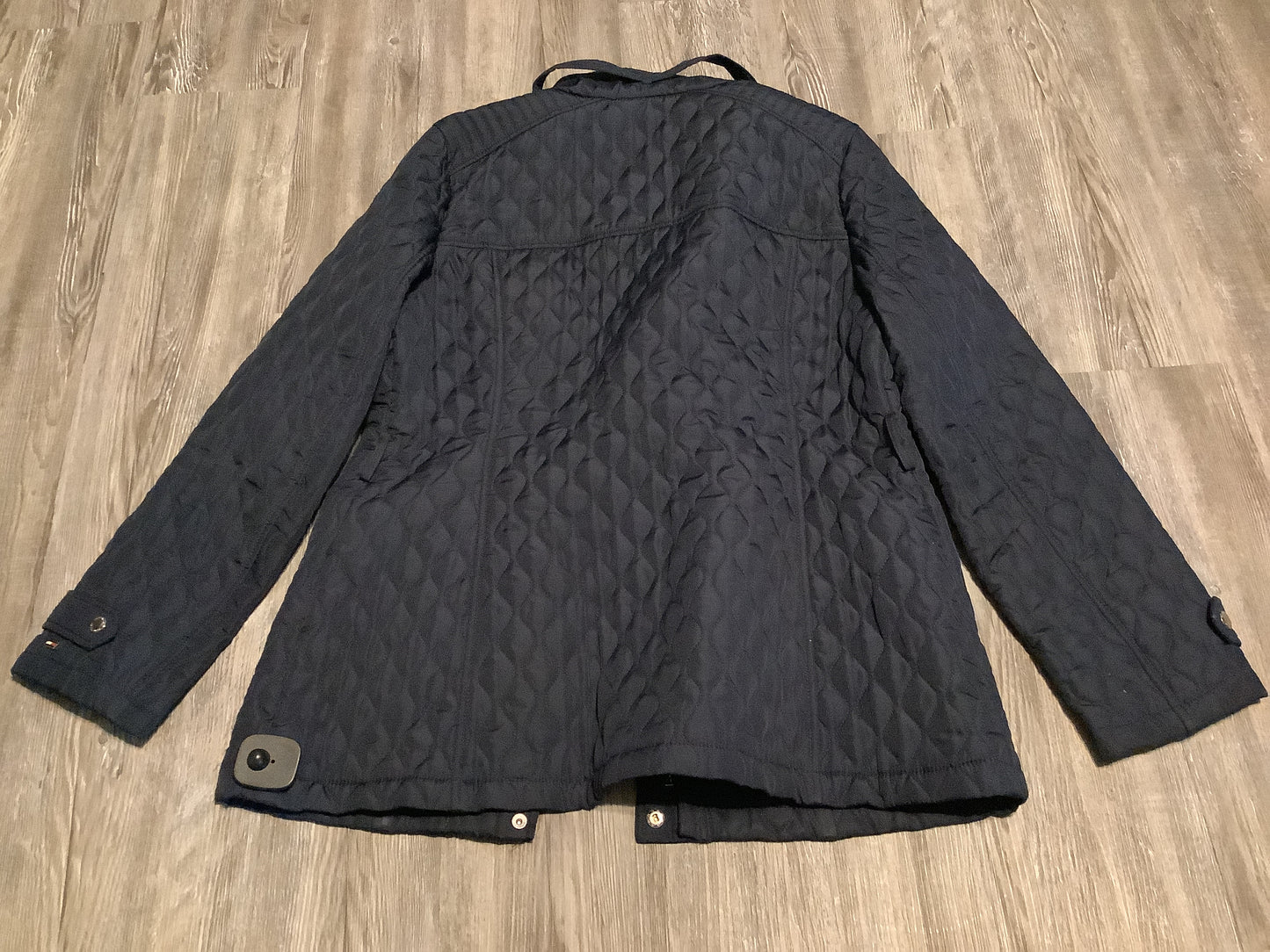 Jacket Puffer & Quilted By Tommy Hilfiger In Blue, Size: L