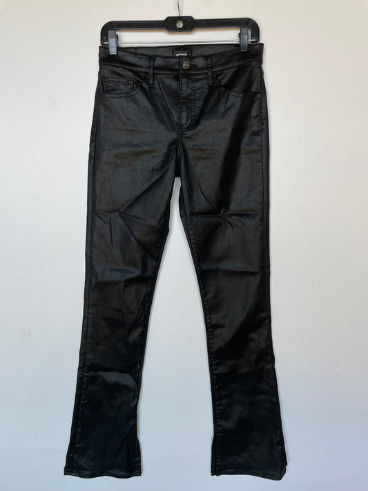 Jeans Flared By Express In Black, Size: 4