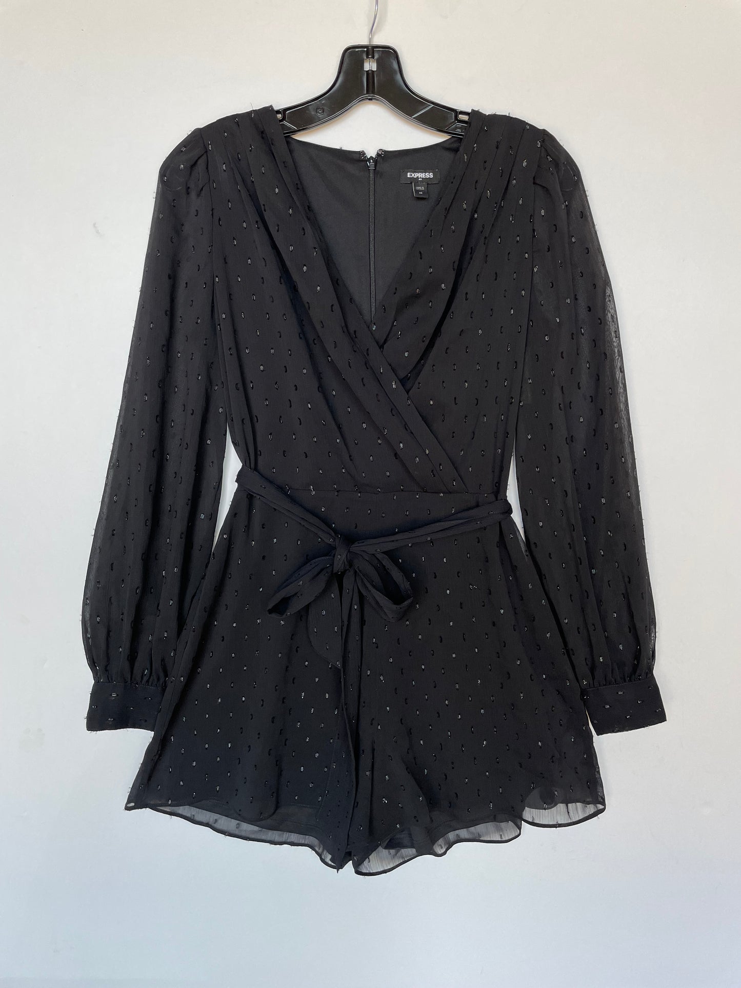 Romper By Express In Black, Size: Xs