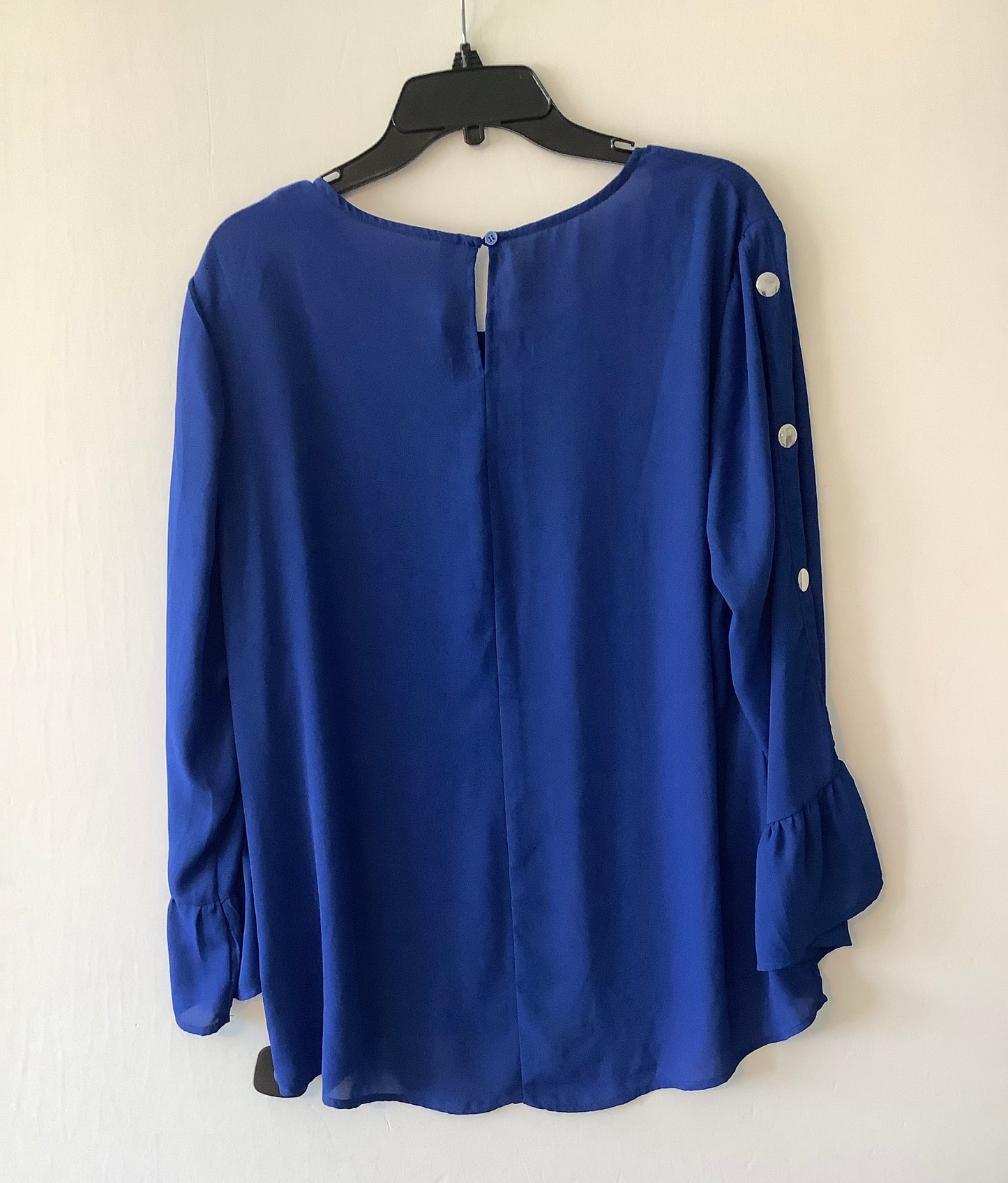 Top Long Sleeve By Clothes Mentor In Blue, Size: Xl