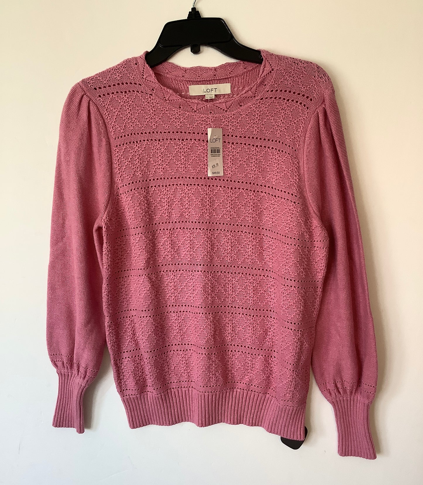 Sweater By Loft In Pink, Size: L