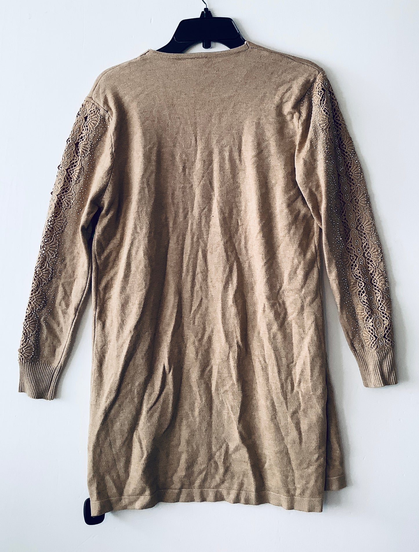 Sweater Cardigan By Clothes Mentor In Brown, Size: S