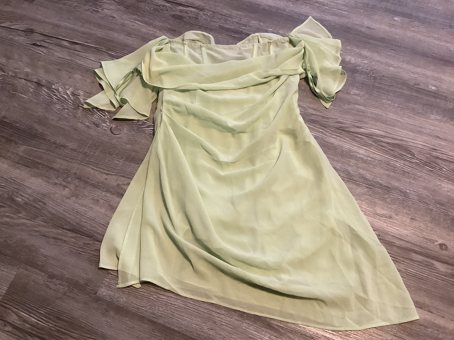 Green Dress Party Short Clothes Mentor, Size S