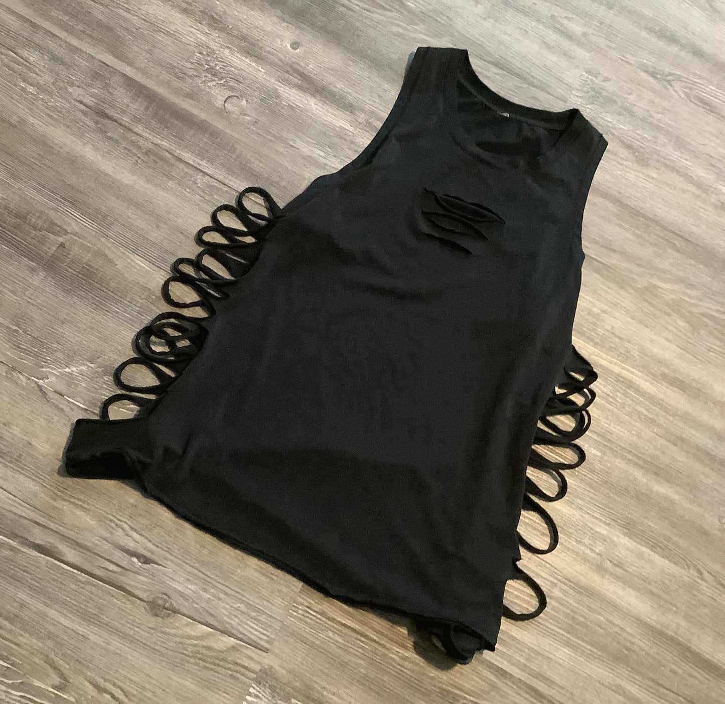 Black Athletic Tank Top Alo, Size S