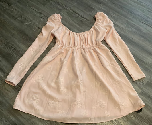 Pink Dress Casual Short Clothes Mentor, Size M