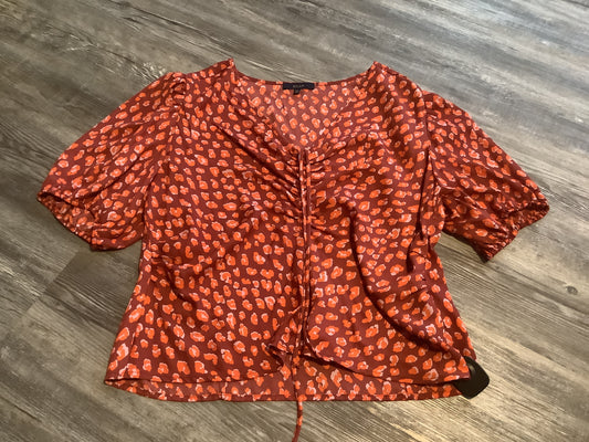 Animal Print Top Short Sleeve Clothes Mentor, Size Xxl