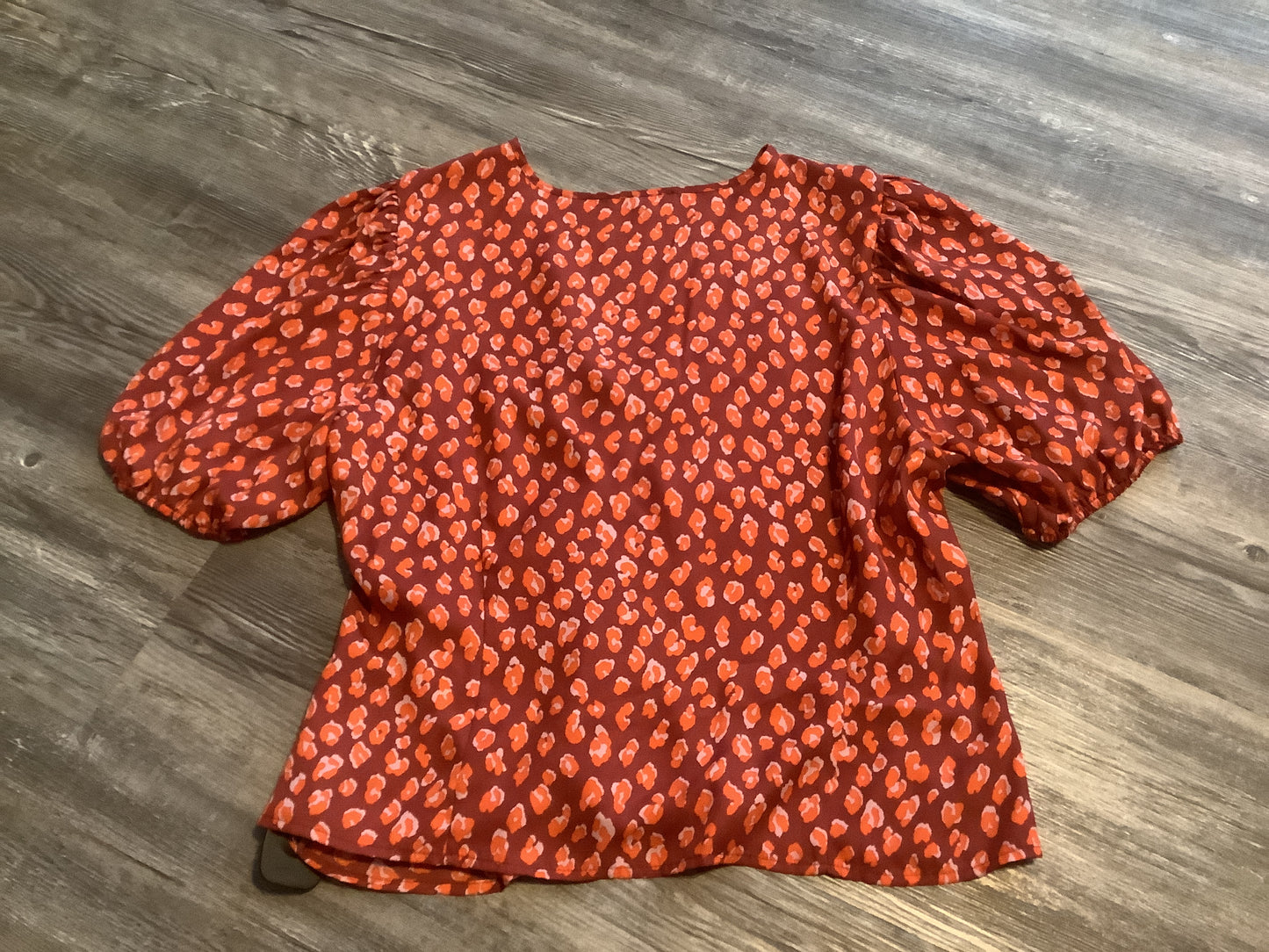 Animal Print Top Short Sleeve Clothes Mentor, Size Xxl