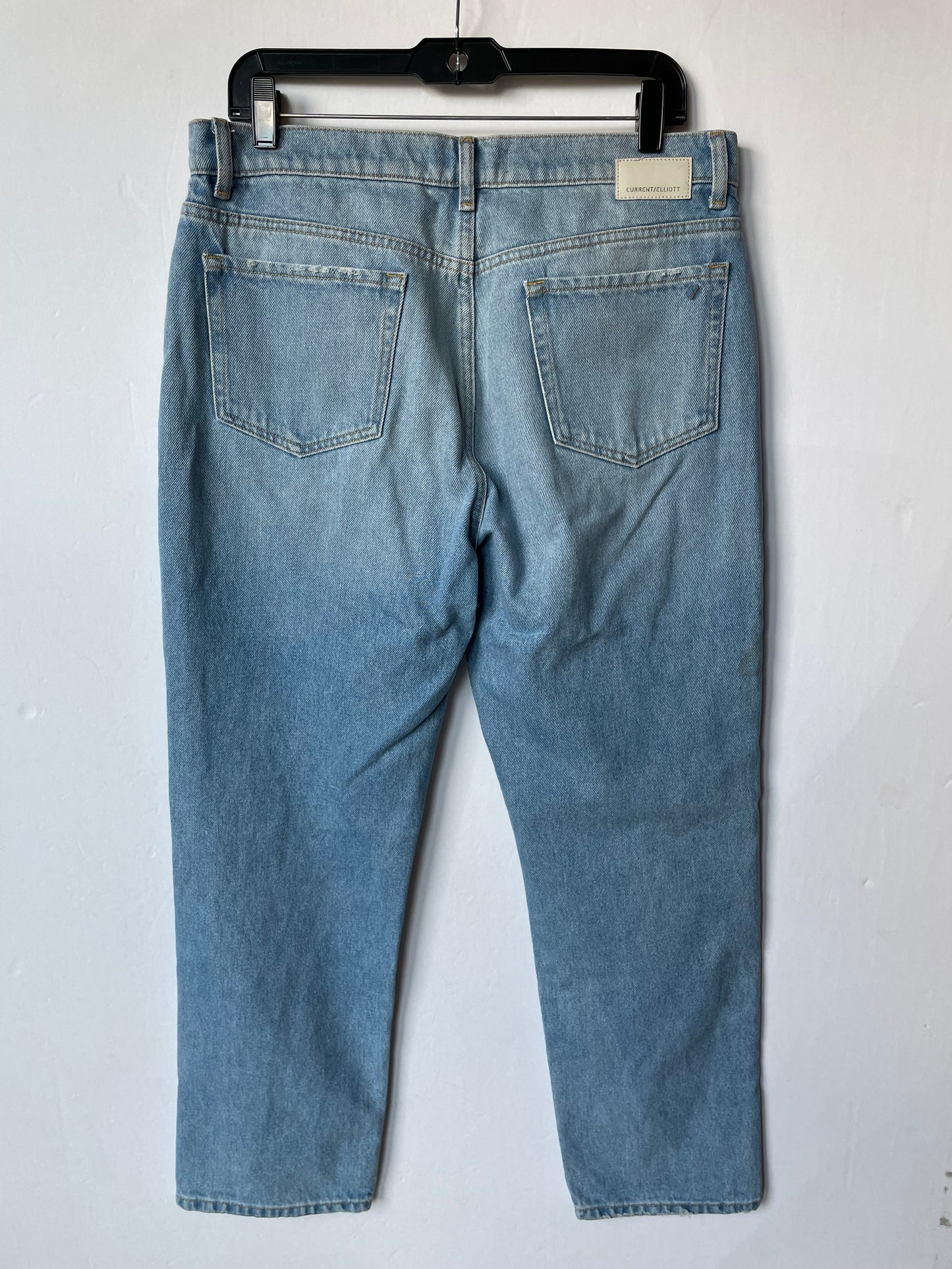 Jeans Straight By Current Elliott In Blue, Size: 10